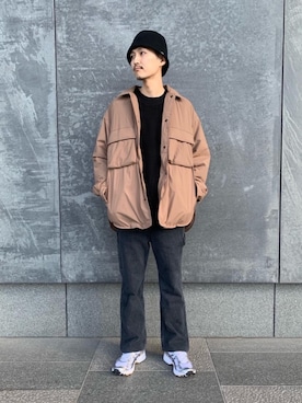 「ADS（エーディーエス）のアイテム」を使った、Ryunosuke Nakayamaさん（メンズ・179cm）の冬コーディネート