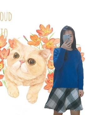 「cache cache（カシュ カシュ）のアイテム（スカート）」を使った、困于1996さん（レディース・162cm）の冬コーディネート