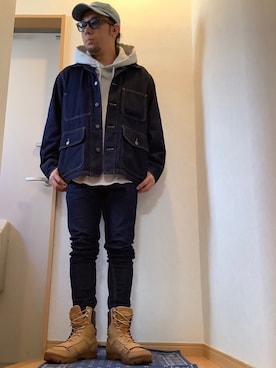 higemegane☑︎さん（メンズ・171cm）の秋コーディネート