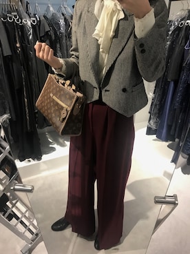 「Annc（アンク）のアイテム」を使った、rioさん（レディース・165cm）の冬コーディネート