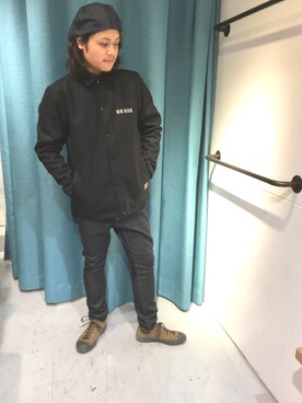 「BEN DAVIS/PROJECT LINE（ベンデイビスプロジェクトライン）のアイテム」を使った、Kenya さん（メンズ・174cm）の秋コーディネート