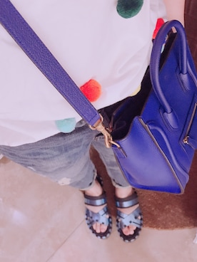 「Acne Studios（アクネストゥディオズ）のアイテム（サンダル）」を使った、Glulingさん（レディース・163cm）の秋コーディネート