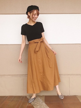 uemiさん（レディース・163cm）の春コーディネート