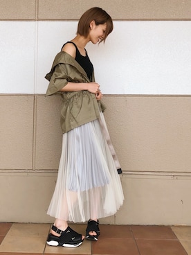 uemiさん（レディース・163cm）の春コーディネート