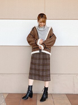 uemiさん（レディース・163cm）の秋コーディネート