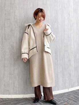 uemiさん（レディース・163cm）の冬コーディネート