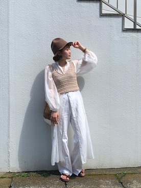 ERRIさん（レディース・161cm）の夏コーディネート