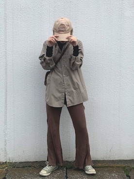 「ラブアンドピース2020」｜「アイテム（パンツ）」を使った、ERRIさん（レディース・161cm）の秋コーディネート