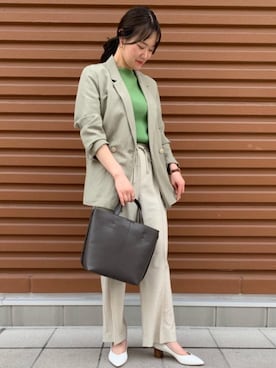 「遊び心のあるJacket Style」｜aoiさん（レディース・161cm）の春コーディネート