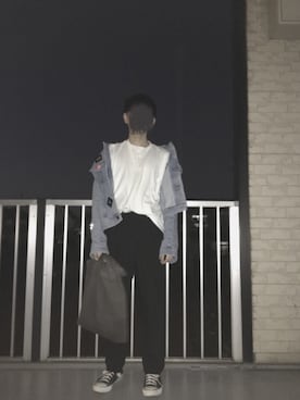 「Gosha Rubchinskiy（ゴーシャラブチンスキー）のアイテム（デニムジャケット）」を使った、👽さん（メンズ・173cm）の秋コーディネート