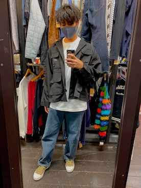 「Deviluse（Deviluse）のアイテム（ジャケット/アウター）」を使った、shingoさん（メンズ・173cm）の冬コーディネート