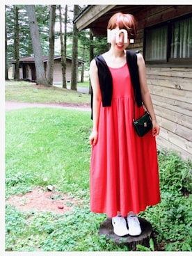 「BBQ」｜「アイテム（その他）」を使った、mituamiさん（レディース・163cm）の春コーディネート