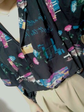 「ビンテージシャツ」｜ゆうりさん（レディース・158cm）の夏コーディネート