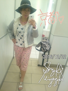 「冬休み」｜「アイテム（ジャケット/アウター）」を使った、宮崎鈴子さん（レディース・161cm）の冬コーディネート