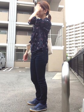 「MICOAMERI（ミコアメリ）のアイテム（バッグ）」を使った、kyanpanchiさん（レディース・152cm）の夏コーディネート