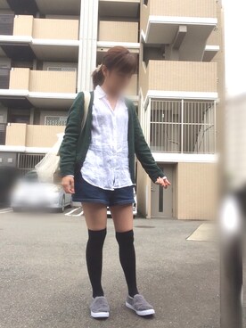 「MICOAMERI（ミコアメリ）のアイテム（バッグ）」を使った、kyanpanchiさん（レディース・152cm）の秋コーディネート