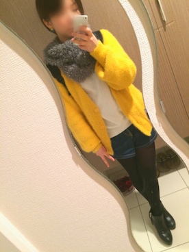 「マスタード」｜「アイテム（ブーティ）」を使った、kyanpanchiさん（レディース・152cm）の春コーディネート