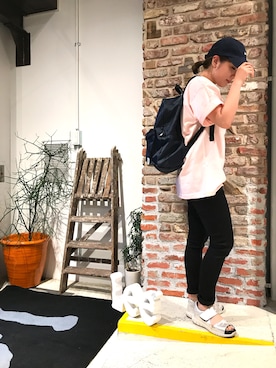 「Lee（リー）のアイテム（バッグ）」を使った、ayakaさん（レディース・156cm）の夏コーディネート