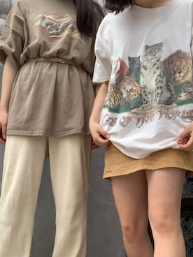 「CalCru（カルクルー）のアイテム」を使った、MOMOさん（レディース・147cm）の夏コーディネート