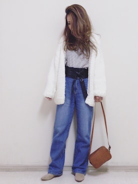 「Regalect（リガレクト）のアイテム（その他アウター）」を使った、yopiさん（レディース・165cm）の冬コーディネート