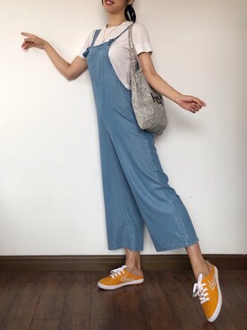 「休闲」｜「アイテム（スリッポン）」を使った、soft papa gingerさん（レディース・175cm）の夏コーディネート