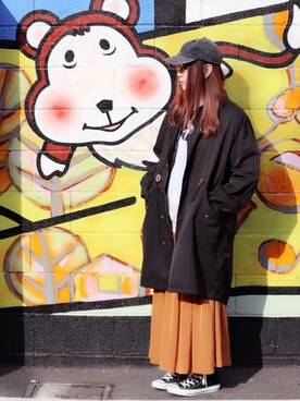 「CONVERSE（コンバース）のCONVERSE ALL STAR　ハイカットスニーカー（スニーカー）」を使った、ちぃーさん（レディース・161cm）の冬コーディネート