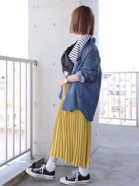 「Furbo design（フルボデザイン）のアイテム」を使った、ちぃーさん（レディース・161cm）の春コーディネート