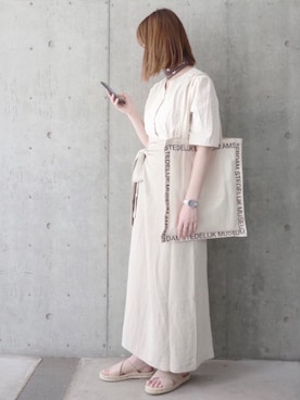 「DHOLIC（ディーホリック）のアイテム（財布/小物）」を使った、ちぃーさん（レディース・161cm）の夏コーディネート