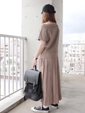 「Bou Jeloud」｜「アイテム（帽子）」を使った、ちぃーさん（レディース・161cm）の夏コーディネート