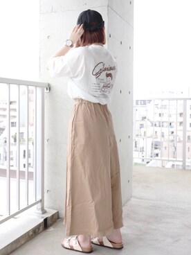 「pairpair」｜「アイテム（帽子）」を使った、ちぃーさん（レディース・161cm）の夏コーディネート