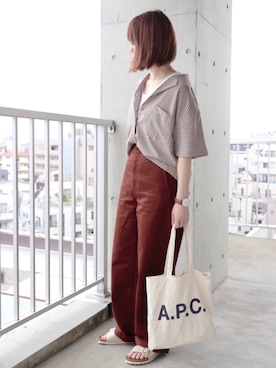 「UNIQLOU」｜「アイテム（その他）」を使った、ちぃーさん（レディース・161cm）の夏コーディネート
