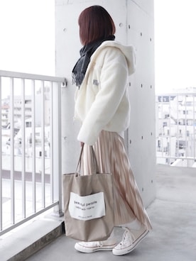 ちぃーさん（レディース・161cm）の冬コーディネート