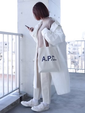 「DHOLIC（ディーホリック）のアイテム（その他アウター）」を使った、ちぃーさん（レディース・161cm）の冬コーディネート