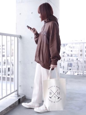 「ブラウンコーデ」｜「アイテム（福袋/福箱）」を使った、ちぃーさん（レディース・161cm）の冬コーディネート