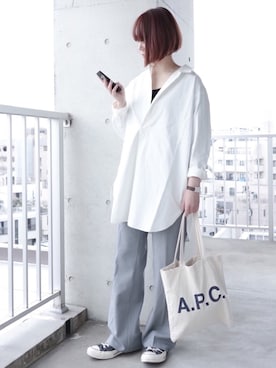 「春カラー」｜「アイテム（福袋/福箱）」を使った、ちぃーさん（レディース・161cm）の春コーディネート
