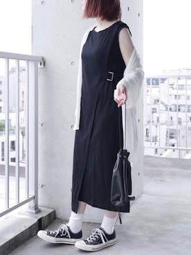 「Happy John（ハッピージョン）のアイテム（ワンピース/ドレス）」を使った、ちぃーさん（レディース・161cm）の夏コーディネート