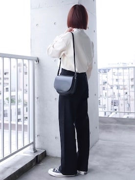 「UNIQLO U」｜「アイテム（福袋/福箱）」を使った、ちぃーさん（レディース・161cm）の秋コーディネート