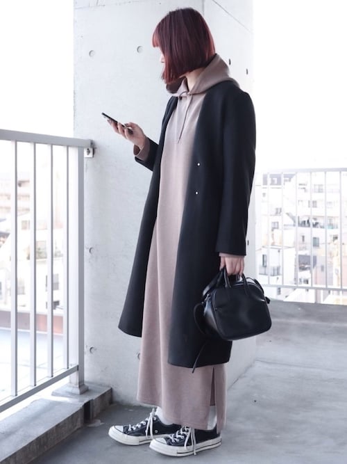 ちぃー Kbfのノーカラーコートを使ったコーディネート Wear