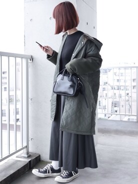 「レザー」｜「アイテム（福袋/福箱）」を使った、ちぃーさん（レディース・161cm）の冬コーディネート