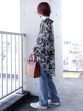 「UNIQLO U」｜「アイテム（福袋/福箱）」を使った、ちぃーさん（レディース・161cm）の冬コーディネート