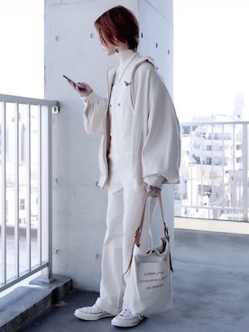 「flaner（フラネ）のアイテム（ブルゾン）」を使った、ちぃーさん（レディース・161cm）の春コーディネート