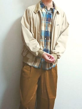 「crocodile（クロコダイル）のアイテム（ジャケット/アウター）」を使った、はるさん（メンズ・183cm）の冬コーディネート