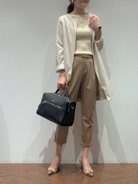 「LOUNGEDRESS（ラウンジドレス）のアイテム（その他アウター）」を使った、IWAMOTOさん（レディース・171cm）の春コーディネート