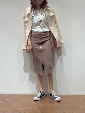 「LOUNGEDRESS（ラウンジドレス）のアイテム（その他アウター）」を使った、IWAMOTOさん（レディース・171cm）の春コーディネート
