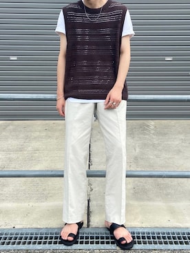 「CLANE（クラネ）のアイテム（パンツ）」を使った、けんごさん（メンズ・174cm）の夏コーディネート