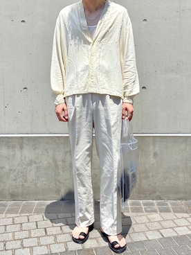 「CLANE（クラネ）のアイテム（パンツ）」を使った、けんごさん（メンズ・174cm）の夏コーディネート
