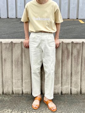 「ANDERSSON BELL（アンダースンベル）のアイテム（トップス）」を使った、けんごさん（メンズ・174cm）の夏コーディネート