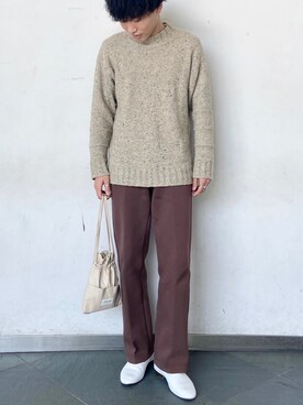 「EDIFICE（エディフィス）のアイテム（その他シューズ）」を使った、けんごさん（メンズ・174cm）の秋コーディネート