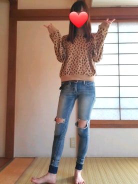 「ラブアンドピース2020」｜「アイテム（スウェット）」を使った、真友さん（レディース・162cm）の秋コーディネート