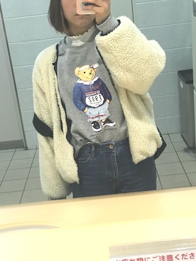「トイレから失礼しやす」｜「アイテム（スウェット）」を使った、あさみさん（レディース・153cm）の冬コーディネート